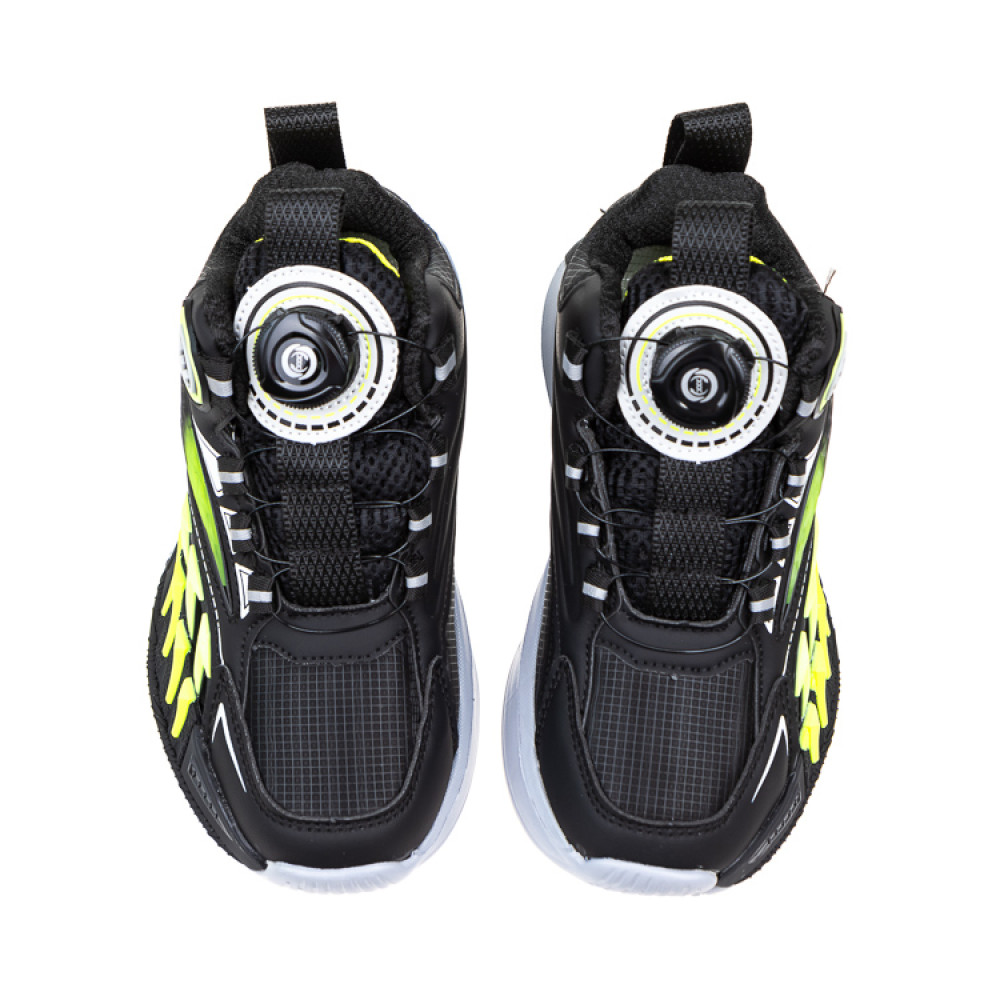 Кросівки C33355 чорно-зелені (32-37) KT
